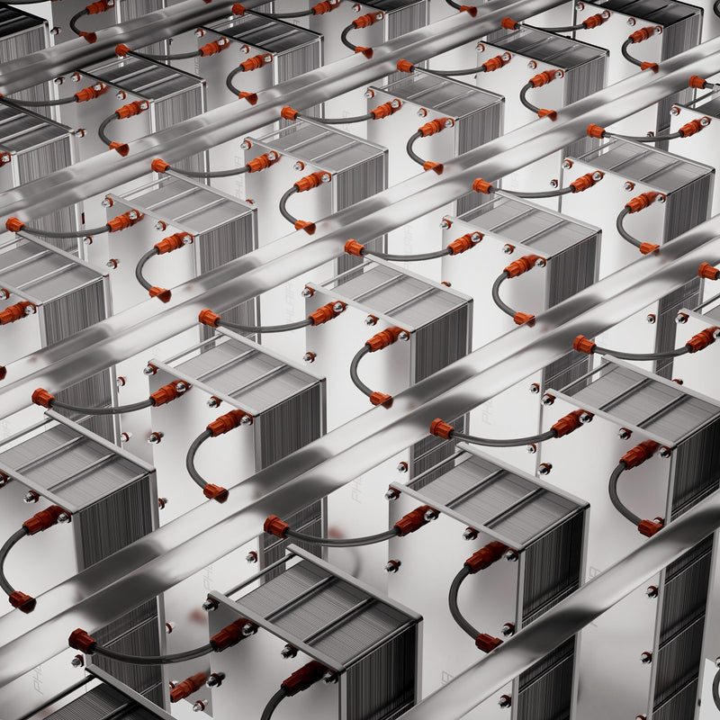 An assortment of battery cells