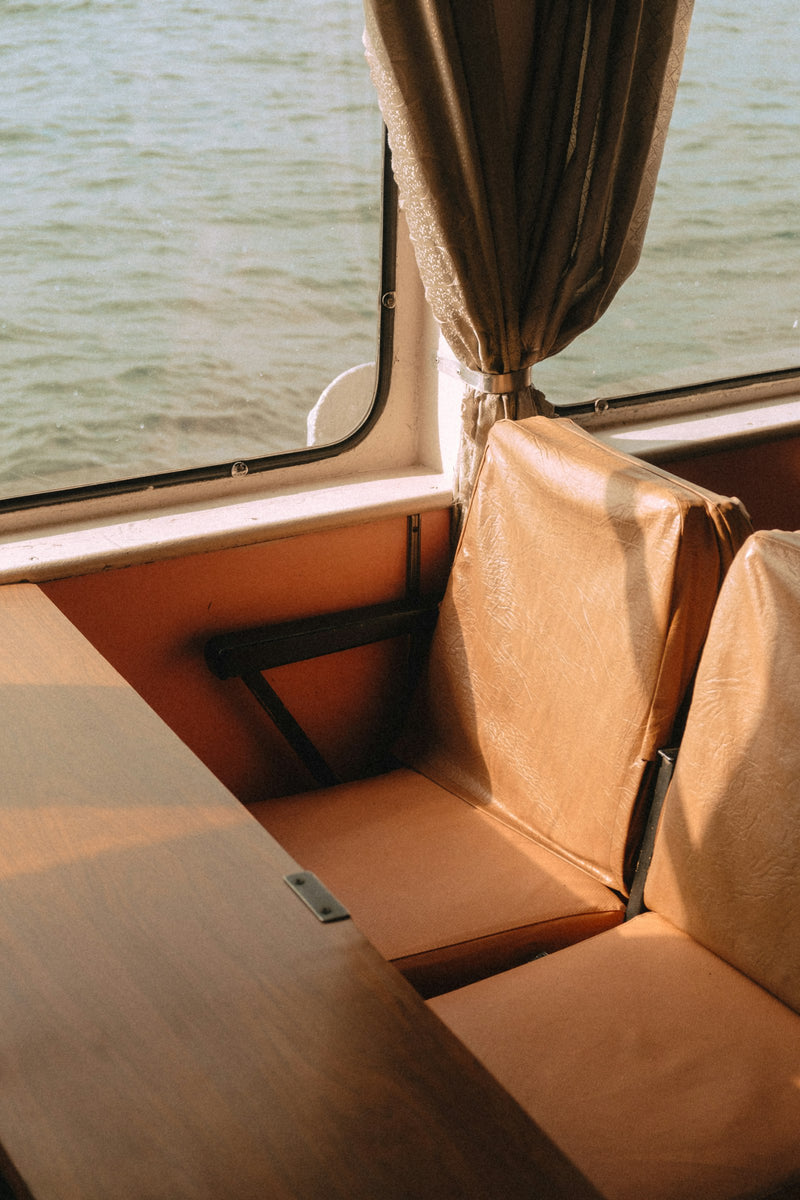 Interior of a boat looking through to another space
